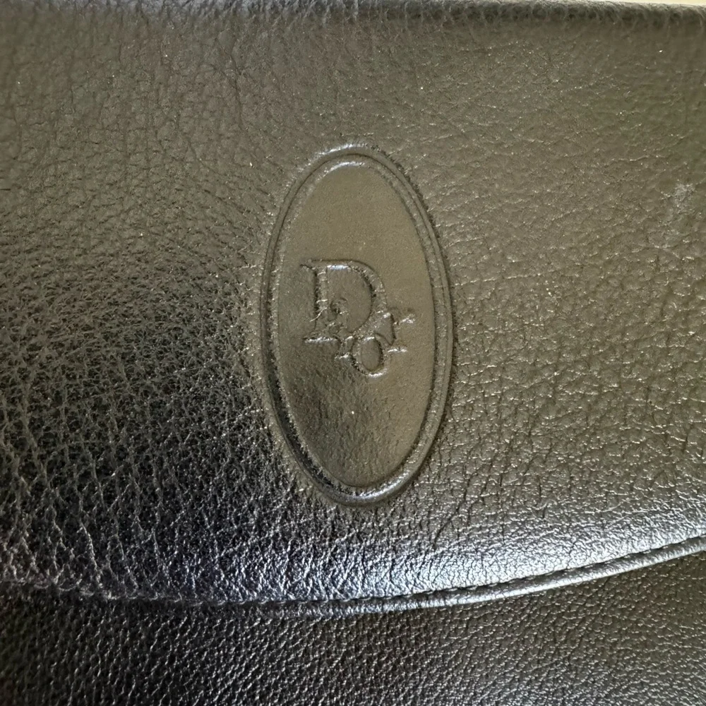 💌 Dior Sophistication: The Black Leather Envelope Wallet